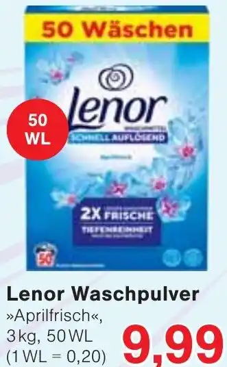 Wiglo Wunderland Lenor Waschpulver Angebot