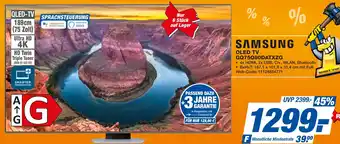 expert Techno Land SAMSUNG OLED TV GQ75Q80DATXZG Angebot