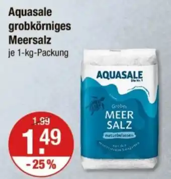 V Markt Aquasale grobkörniges Meersalz Angebot