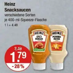 V Markt Heinz Snacksaucen Angebot