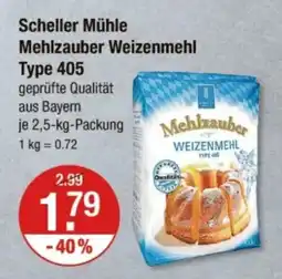 V Markt Scheller Mühle Mehlzauber Weizenmehl Type 405 Angebot