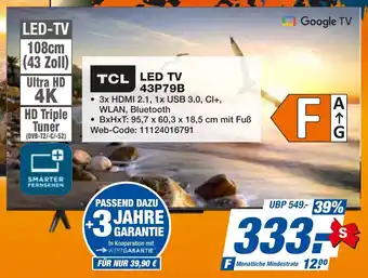 expert Techno Land TCL LED TV 43P79B Angebot