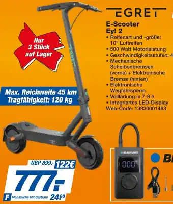 expert Techno Land EGRET E-Scooter Ey! 2 Angebot