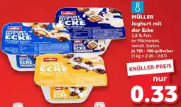 Kaufland MÜLLER Joghurt mit der Ecke Angebot