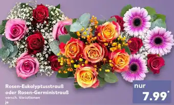 Kaufland Rosen-Eukalyptusstrauß oder Rosen-Gerministrauß Angebot