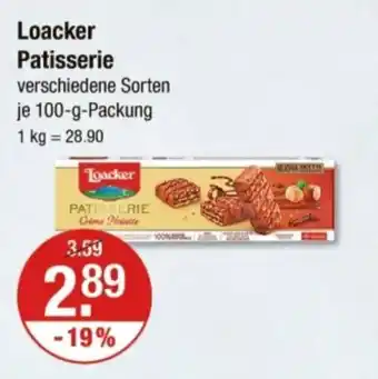 V Markt Loacker Patisserie Angebot