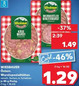 Kaufland WIESBAUER Österr. Wurstspezialitäten Angebot