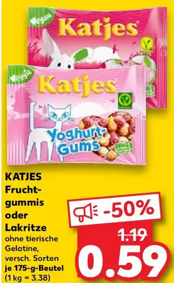 Kaufland KATJES Fruchtgummis oder Lakritze Angebot