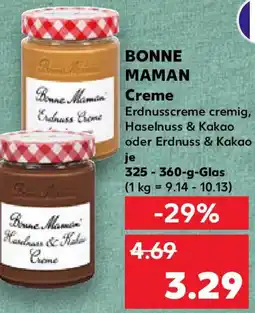 Kaufland BONNE MAMAN Creme Angebot