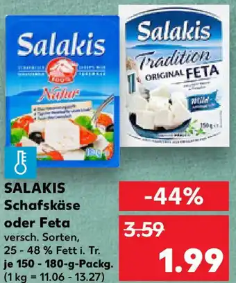 Kaufland SALAKIS Schafskäse oder Feta Angebot