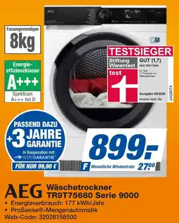 expert Techno Land AEG Wäschetrockner TR9T75680 Serie 9000 Angebot