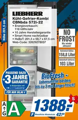 expert Techno Land LIEBHERR Kühl-Gefrier-Kombi CBNbda 572i-22 Angebot