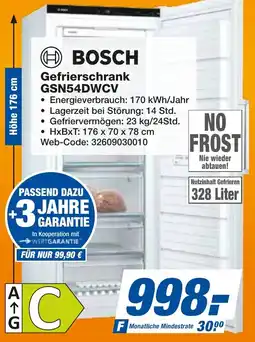 expert Techno Land BOSCH Gefrierschrank GSN54DWCV Angebot