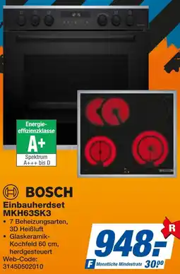 expert Techno Land BOSCH Einbauherdset MKH63SK3 Angebot