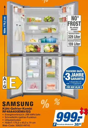 expert Techno Land SAMSUNG Kühl-Gefrier-Kombi RF48A400EM9/EG Angebot