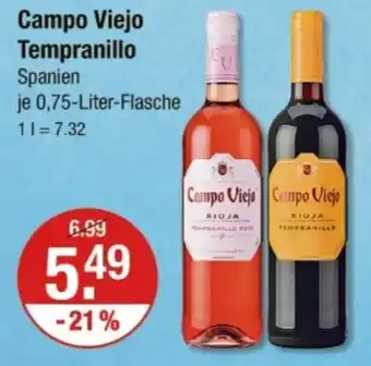 V Markt Campo Viejo Tempranillo Angebot