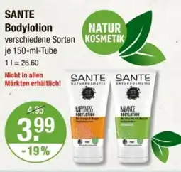 V Markt SANTE Bodylotion Angebot