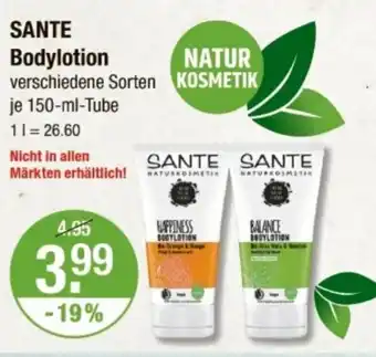 V Markt SANTE Bodylotion Angebot