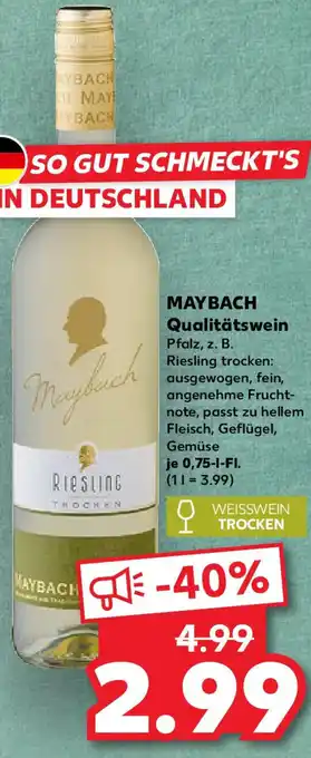 Kaufland MAYBACH Qualitätswein Angebot