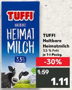 Kaufland TUFFI Haltbare Heimatmilch Angebot