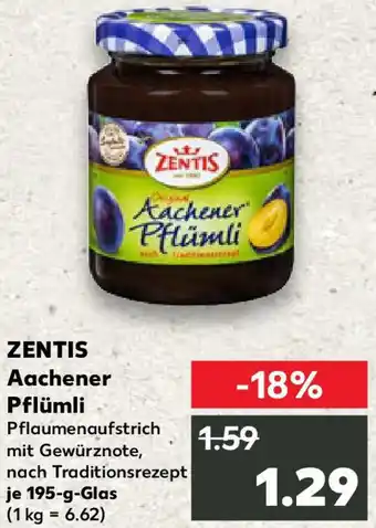 Kaufland ZENTIS Aachener Pflümli Angebot