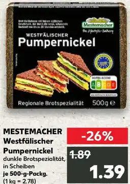 Kaufland MESTEMACHER Westfälischer Pumpernickel Angebot