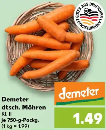 Kaufland Demeter dtsch. Möhren Angebot