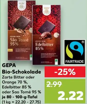 Kaufland GEPA Bio-Schokolade Angebot