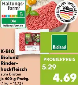 Kaufland K-BIO Bioland Rinderhackfleisch Angebot