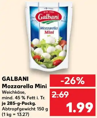 Kaufland GALBANI Mozzarella Mini Angebot