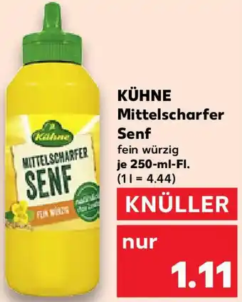 Kaufland KÜHNE Mittelscharfer Senf Angebot