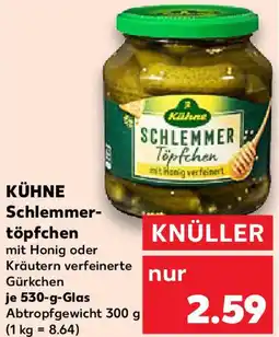 Kaufland KÜHNE Schlemmertöpfchen Angebot