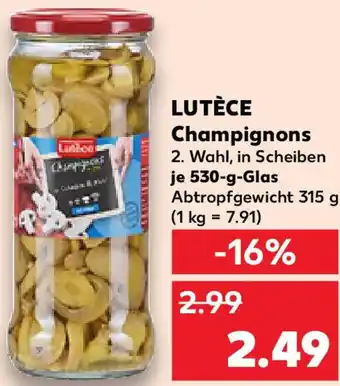 Kaufland LUTÈCE Champignons Angebot