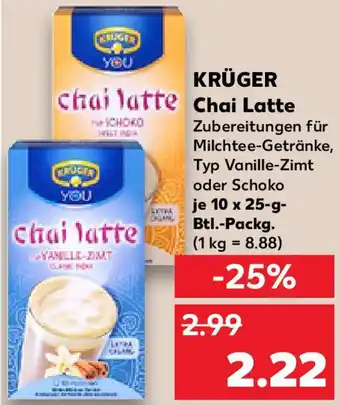 Kaufland KRÜGER Chai Latte Angebot