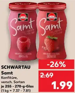 Kaufland SCHWARTAU Samt Angebot