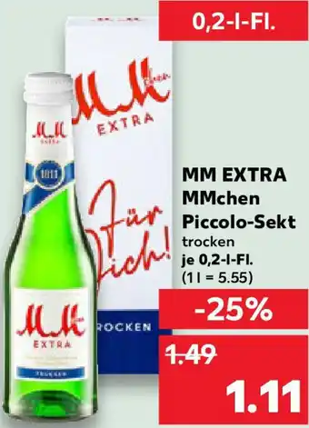 Kaufland MM EXTRA MMchen Piccolo-Sekt Angebot