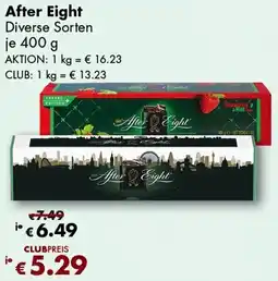 Travel Free After Eight Angebot