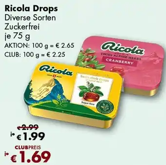 Travel Free Ricola Drops Angebot