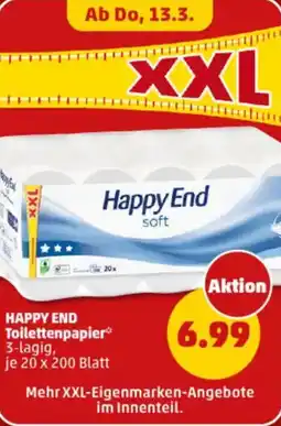 PENNY HAPPY END Toilettenpapier 3-lagig Angebot