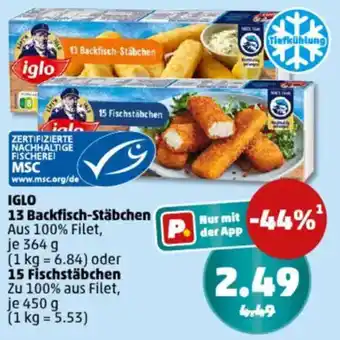 PENNY IGLO 13 Backfisch-Stäbchen oder 15 Fischstäbchen Angebot