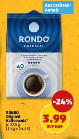 PENNY RONDO Original Kaffeepads Angebot