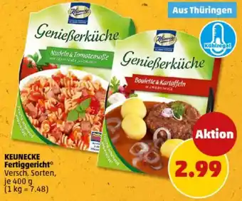 PENNY KEUNECKE Fertiggericht Angebot