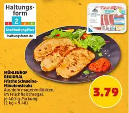 PENNY MÜHLENHOF REGIONAL Frische Schweine- Minutensteaks Angebot