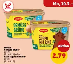 PENNY MAGGI Gemüse Brühe oder Klare Suppe mit Rind Angebot