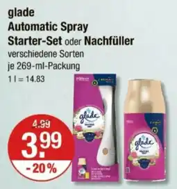 V Markt glade Automatic Spray Starter-Set oder Nachfüller Angebot