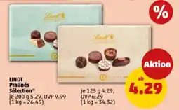 PENNY LINDT Pralinés LINDT Pralinés Sélection* Angebot