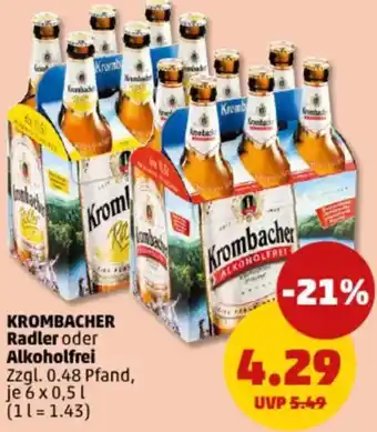 PENNY KROMBACHER Radler oder Alkoholfrei Angebot