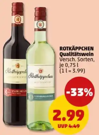 PENNY ROTKÄPPCHEN Qualitätswein Angebot