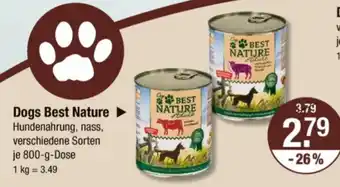 V Markt Dogs Best Nature Hundenahrung Angebot