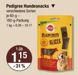 V Markt Pedigree Hundesnacks Angebot